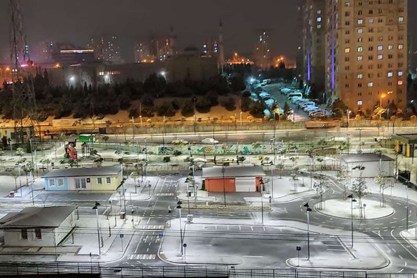 İstanbul'da beklenen kar yağışı başladı